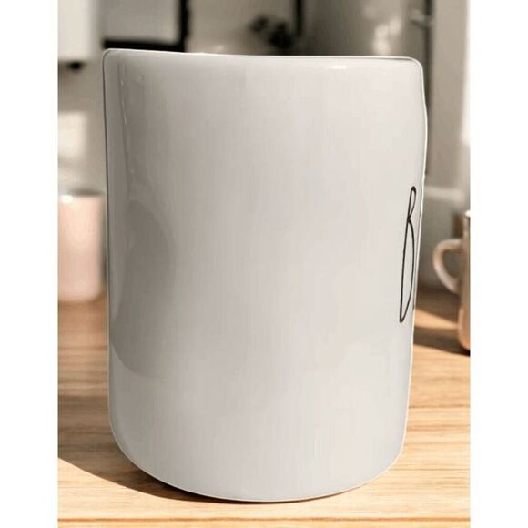 Rae Dunn BEAUTY Coffee Mug White Ceramic Mug with Handle Artisan Collection - Picture 6 of 8
